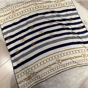 Versace 1969 Gold and Navy Scarf